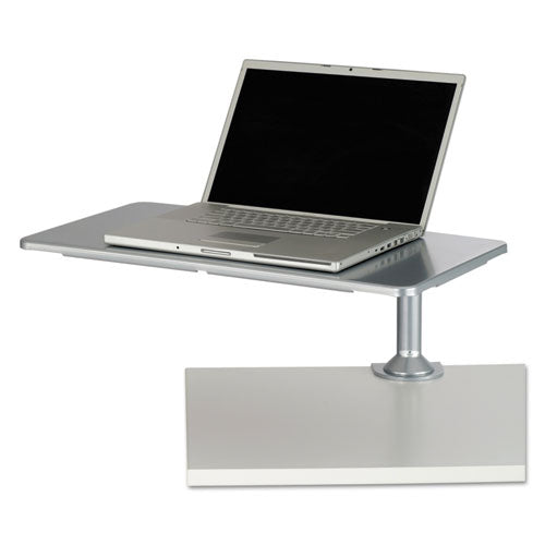 Desktop Sit-stand Workstations, Single Monitor, Silver