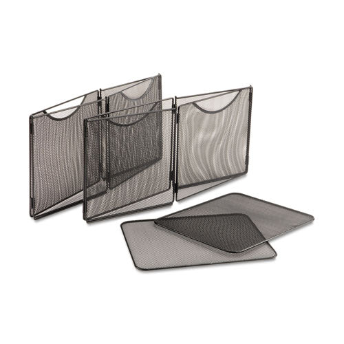 Onyx Mesh Cube Bins, 12.5w X 14d X 10h, Black, 2-pack
