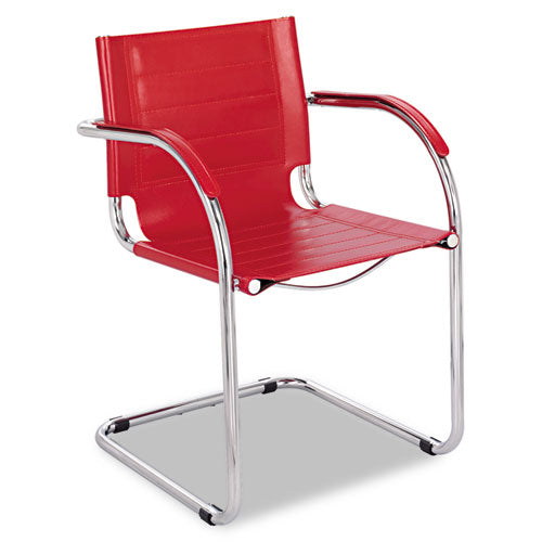 Flaunt Series Guest Chair, 21.5" X 23" X 31.75", Camel Seat-camel Back, Chrome Base