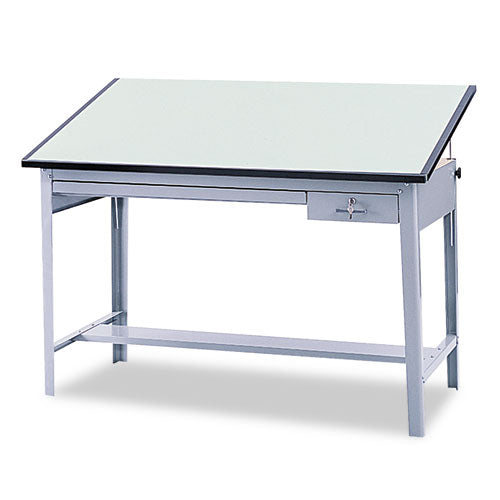 Precision Drafting Table Top, Rectangular, 60w X 37-1-2d, Green