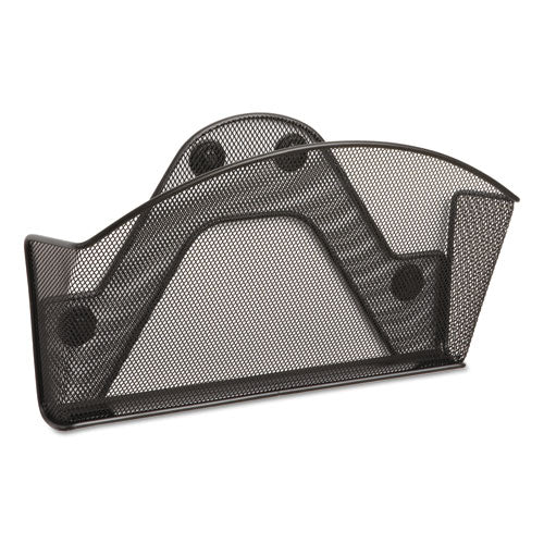 Onyx Magnetic Mesh Panel Accessories, Single File Pocket, Black