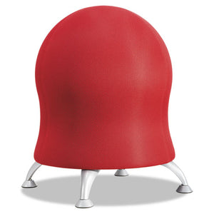 Zenergy Ball Chair, Crimson Seat-crimson Back, Silver Base