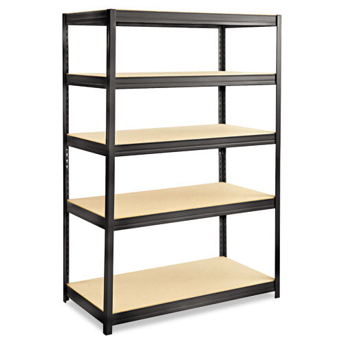 Boltless Steel-particleboard Shelving, Five-shelf, 36w X 24d X 72h, Black
