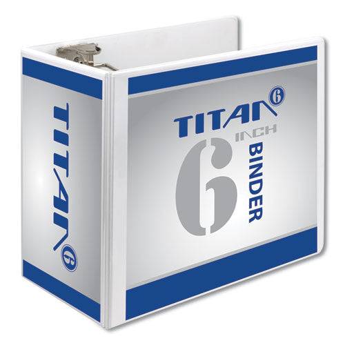 Nonstick D-ring View Binder, 3 Rings, 6" Capacity, 11 X 8.5, White