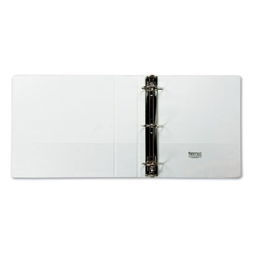 Earth's Choice Biobased D-ring View Binder, 3 Rings, 2" Capacity, 11 X 8.5, White