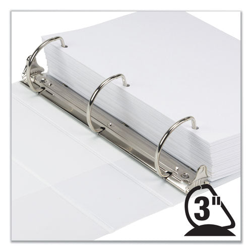 Earth's Choice Biobased D-ring View Binder, 3 Rings, 3" Capacity, 11 X 8.5, White