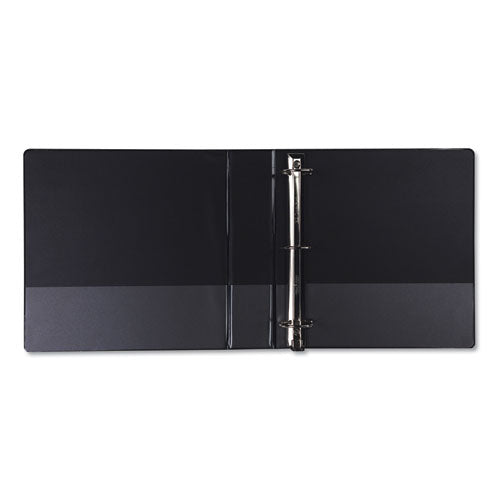 Earth's Choice Biobased Locking D-ring Reference Binder, 3 Rings, 2" Capacity, 11 X 8.5, Black