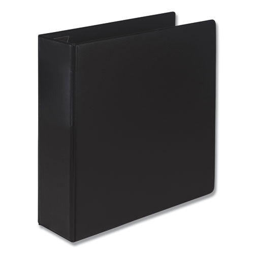 Earth's Choice Biobased Locking D-ring Reference Binder, 3 Rings, 3" Capacity, 11 X 8.5, Black