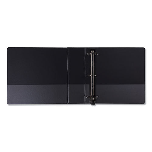 Earth's Choice Biobased Locking D-ring Reference Binder, 3 Rings, 4" Capacity, 11 X 8.5, Black