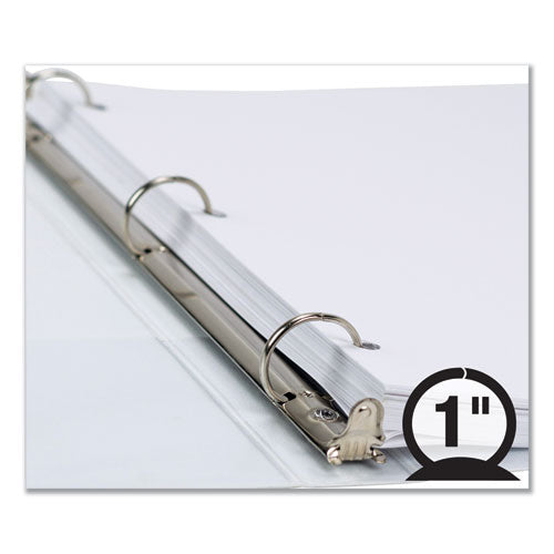 Earth's Choice Biobased Economy Round Ring View Binders, 3 Rings, 1" Capacity, 11 X 8.5, White