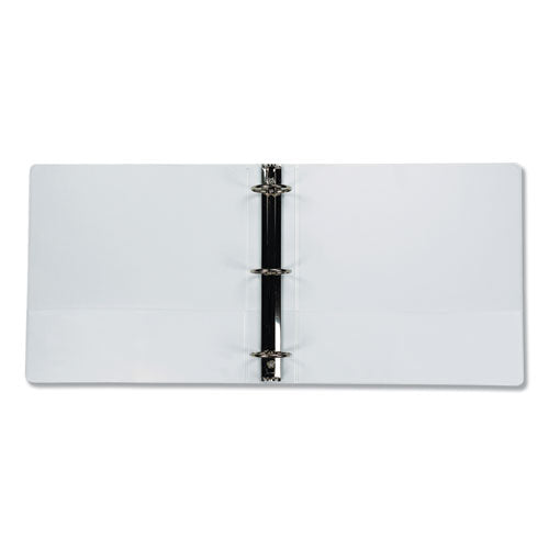Earth's Choice Biobased Economy Round Ring View Binders, 3 Rings, 2" Capacity, 11 X 8.5, White
