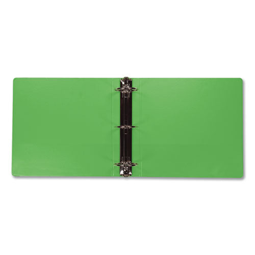 Earth's Choice Biobased Economy Round Ring View Binders, 3 Rings, 3" Capacity, 11 X 8.5, Lime