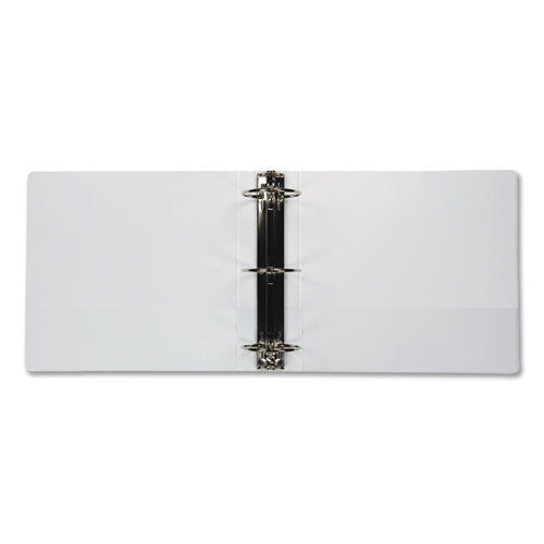 Earth's Choice Biobased Economy Round Ring View Binders, 3 Rings, 4" Capacity, 11 X 8.5, White