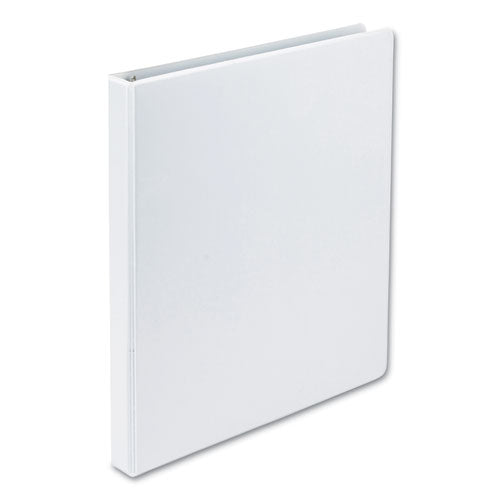 Earth's Choice Biobased Round Ring View Binder, 3 Rings, 0.5" Capacity, 11 X 8.5, White