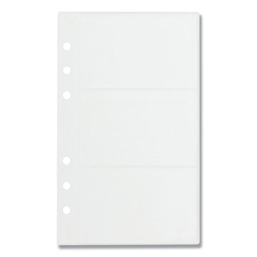 Refill Sheets For 4 1-4 X 7 1-4 Business Card Binders, 60 Card Capacity, 10-pack