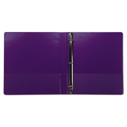 Earth’s Choice Biobased Durable Fashion View Binder, 3 Rings, 1" Capacity, 11 X 8.5, Purple, 2-pack