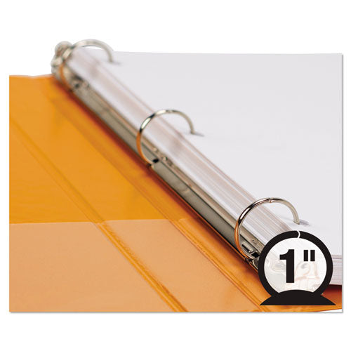 Earth’s Choice Biobased Durable Fashion View Binder, 3 Rings, 1" Capacity, 11 X 8.5, Coral, 2-pack