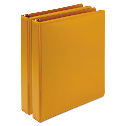 Earth’s Choice Biobased Durable Fashion View Binder, 3 Rings, 1" Capacity, 11 X 8.5, Coral, 2-pack