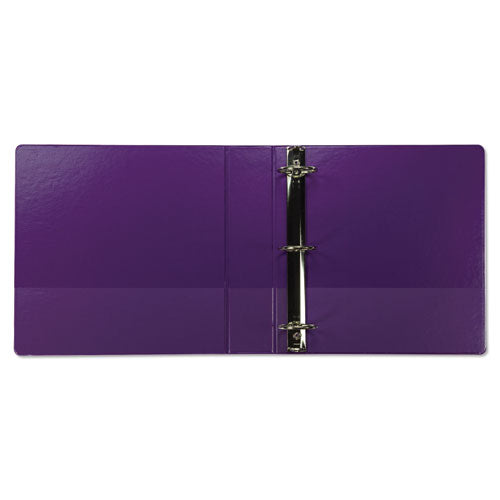 Earth’s Choice Biobased Durable Fashion View Binder, 3 Rings, 2" Capacity, 11 X 8.5, Purple, 2-pack