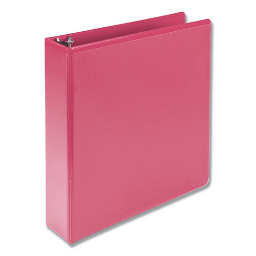 Earth’s Choice Biobased Durable Fashion View Binder, 3 Rings, 2" Capacity, 11 X 8.5, Berry, 2-pack