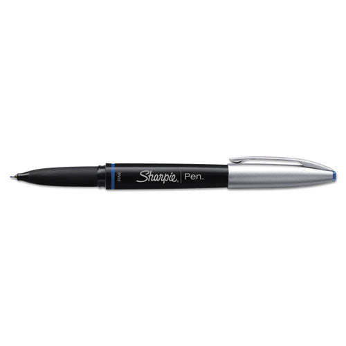 Grip Stick Porous Point Pen, Fine 0.5mm, Assorted Ink, Black Barrel, 3-pack