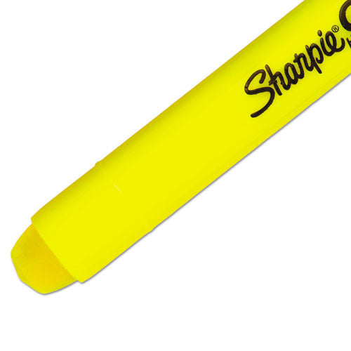 Gel Highlighters, Bullet Tip, Fluorescent Yellow