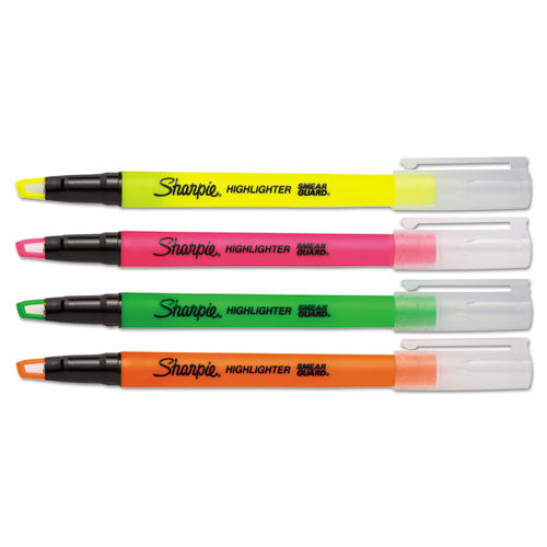 Clearview Tank-style Highlighter, Blade Chisel Tip, Fluorescent Yellow, Dozen