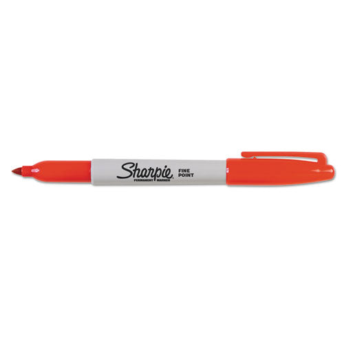 Fine Tip Permanent Marker, Red, 36-pack