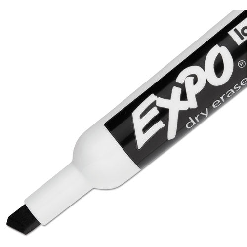 Low-odor Dry-erase Marker, Broad Chisel Tip, Black, 36-box