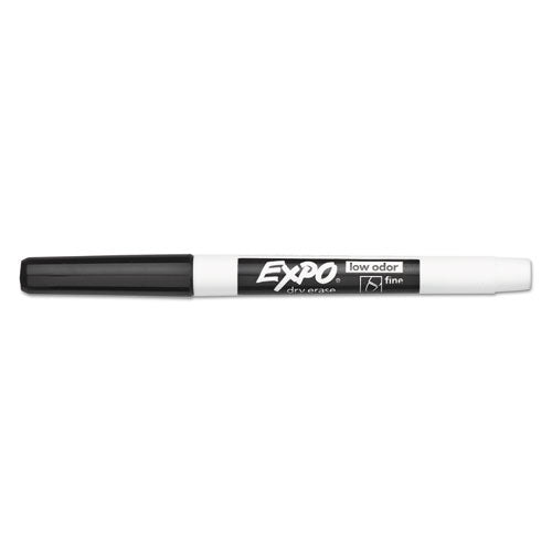 Low-odor Dry-erase Marker, Fine Bullet Tip, Black, 36-box