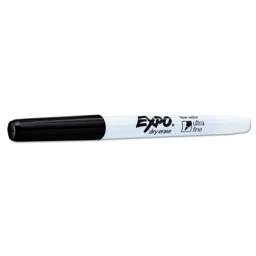 Low-odor Dry Erase Marker Office Pack, Extra-fine Needle Tip, Black, 36-pack
