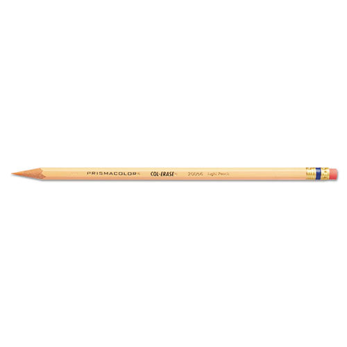 Col-erase Pencil With Eraser, 0.7 Mm, 2b (#1), Assorted Lead-barrel Colors, Dozen
