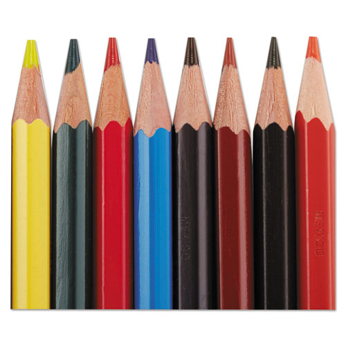 Col-erase Pencil With Eraser, 0.7 Mm, 2b (#1), Assorted Lead-barrel Colors, Dozen