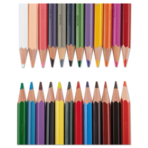 Col-erase Pencil With Eraser, 0.7 Mm, 2b (#1), Assorted Lead-barrel Colors, 24-pack