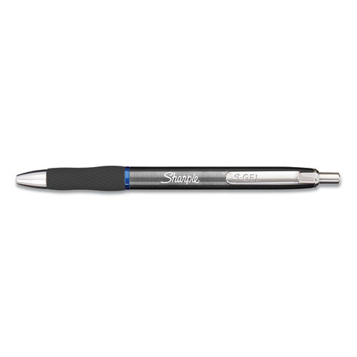 Premium Metal Barrel Pen, Medium 0.7 Mm, Blue Ink, Gun Metal Gray Barrel, Dozen