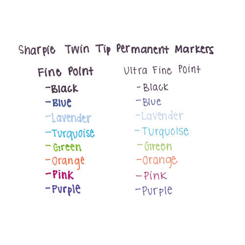 Fine Tip Permanent Marker, Black