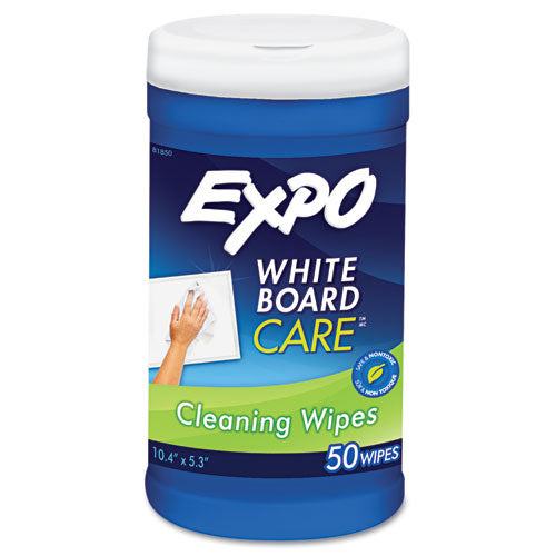 Dry-erase Board-cleaning Wet Wipes, 6 X 9, 50-container