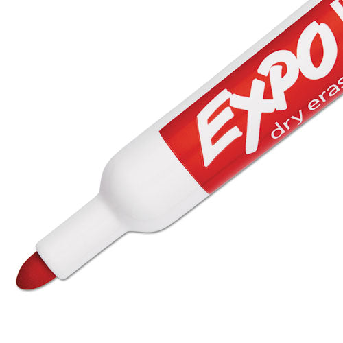 Low-odor Dry-erase Marker, Medium Bullet Tip, Red, Dozen