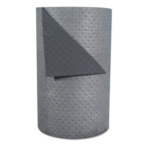 High-traffic Series Sorbent-pad Roll, 63gal, 30" X 300ft, Gray, 100-pack