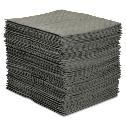 Mro Plus Heavy Sorbent Pads, .26gal, 15w X 19l, Gray