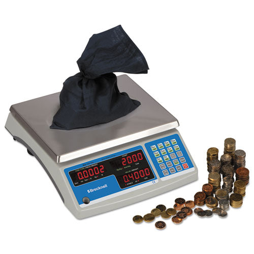 Electronic 60 Lb Coin & Parts Counting Scale, 11 1-2 X 8 3-4, Gray