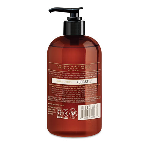 Hand Soap, Coconut Milk And Sandalwood, 12 Oz Pump Bottle, 3-box