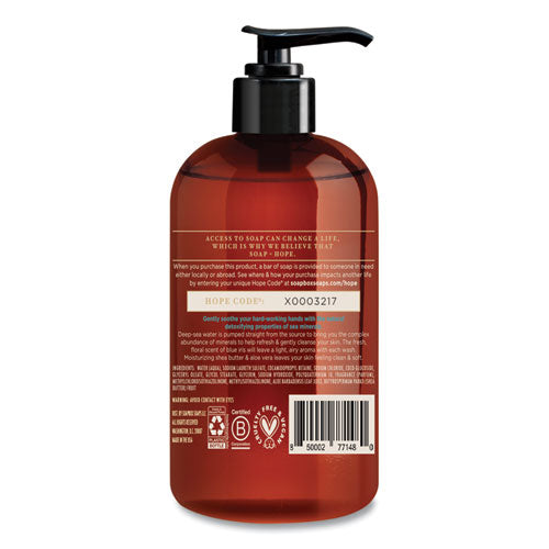 Hand Soap, Sea Minerals And Blue Iris, 12 Oz Pump Bottle, 12-carton