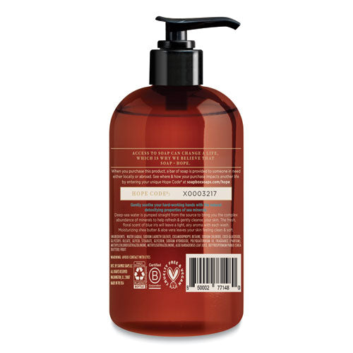 Hand Soap, Sea Minerals And Blue Iris, 12 Oz Pump Bottle