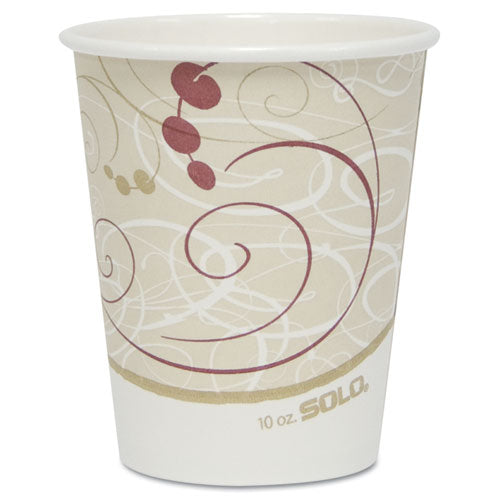 Hot Cups, Symphony Design, 10oz, 50-pack