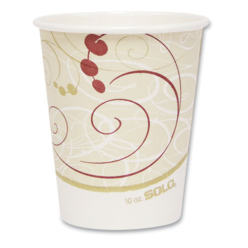 Hot Cups, Symphony Design, 10oz, Beige, 1000-carton