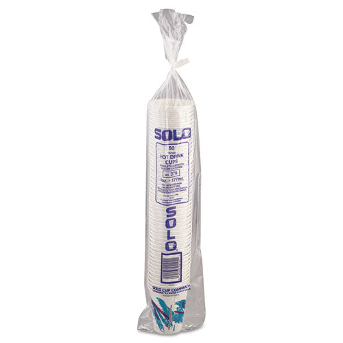 Jazz Paper Hot Cups, 6oz, Polycoated, 50-bag, 20 Bags-carton