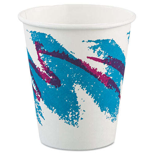Jazz Paper Hot Cups, 6oz, Polycoated, 50-bag, 20 Bags-carton