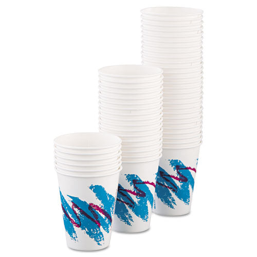 Jazz Paper Hot Cups, 8oz, Polycoated, 50-bag, 20 Bags-carton