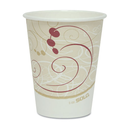 Hot Cups, Symphony Design, 8oz, Beige, 50-pack